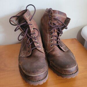 Brown leather Timberland Booties
